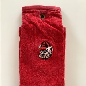 Georgie Bulldog Logo Golf Towel